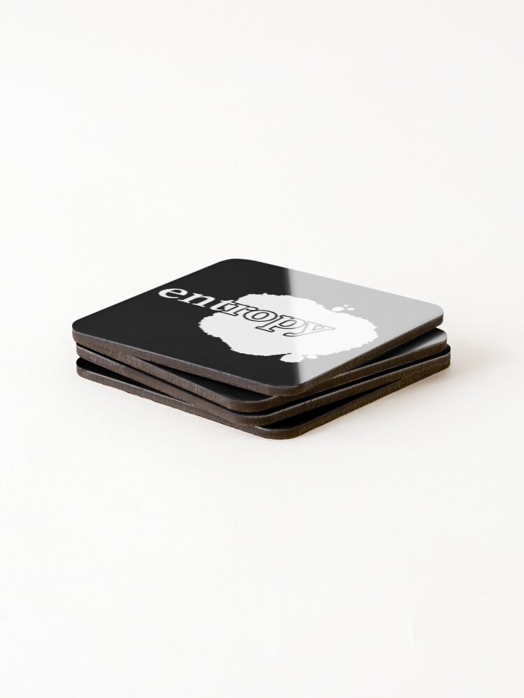 Thumbnail 4 of 5, Coasters (Set of 4), Entropy Science designed and sold by ScienceCorner.