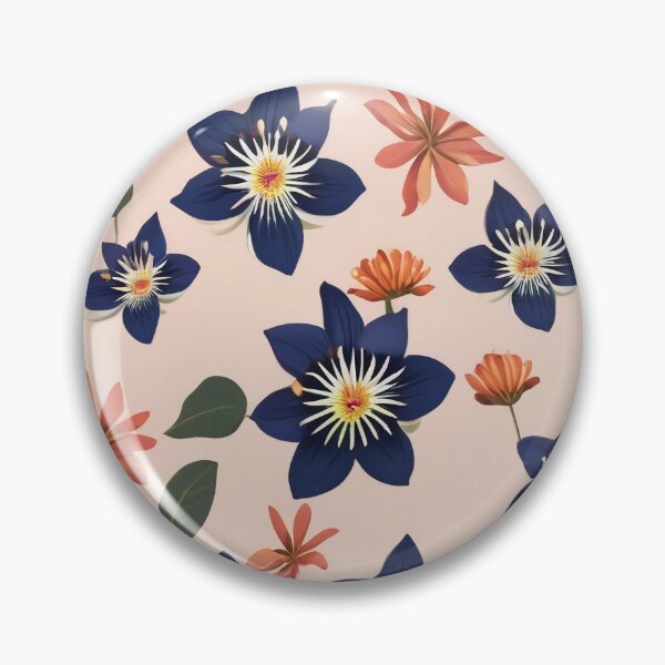Item preview, Girly Passion Flower Passiflora Incarnata Minimalist Rose Herbal Pattern designed and sold by DreamCraze.