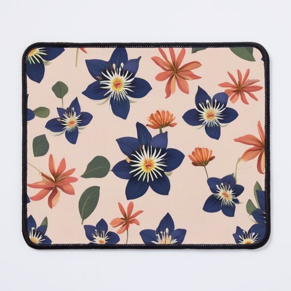 Item preview, Girly Passion Flower Passiflora Incarnata Minimalist Rose Herbal Pattern designed and sold by DreamCraze.