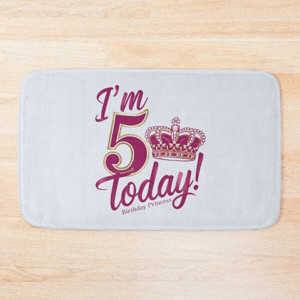 Item preview, I'm 5 today Girls designed and sold by SignumShop.