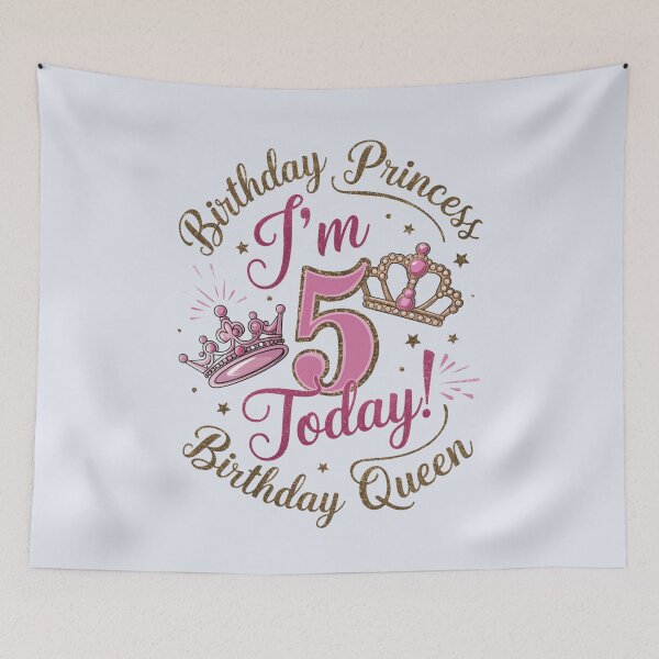 Item preview, I'm 5 today Girls designed and sold by SignumShop.