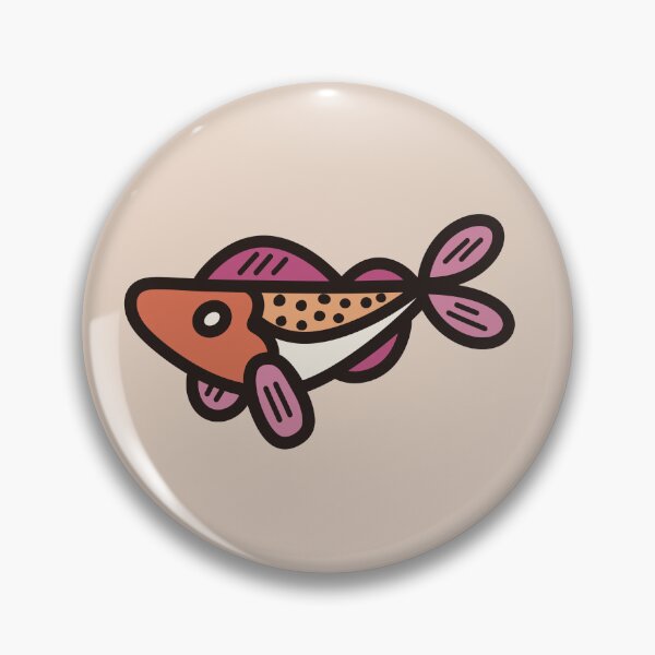 Aperçu de l'œuvre Poisson de la fierté lesbienne créée et vendue par echoforest.
