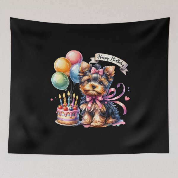 Item preview, Birthday Tail Wags – Watercolor Dogs for Fun Party Apparel & Gifts designed and sold by artedigital99.