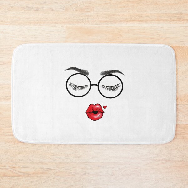 Item preview, Glasses eyes and red lips kiss designed and sold by Mermaidssparkle.