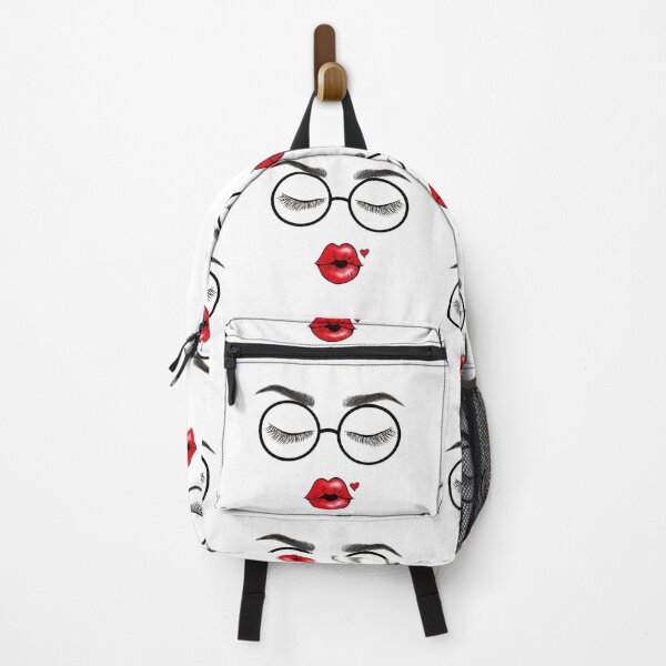 Item preview, Glasses eyes and red lips kiss designed and sold by Mermaidssparkle.