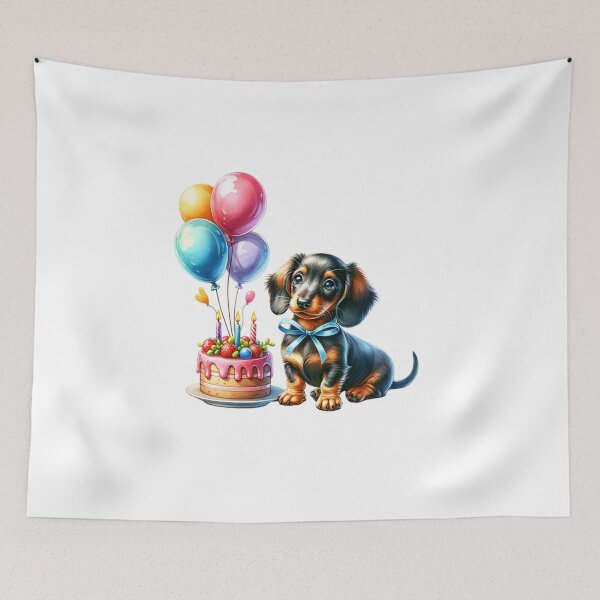 Item preview, Birthday Tail Wags – Watercolor Dogs for Fun Party Apparel & Gifts designed and sold by artedigital99.