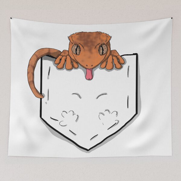Item preview, Crested Gecko in Pocket designed and sold by christywoowoo.