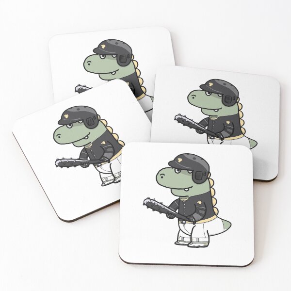 Item preview, Dinosaurs playing baseball designed and sold by AdelinaHari.