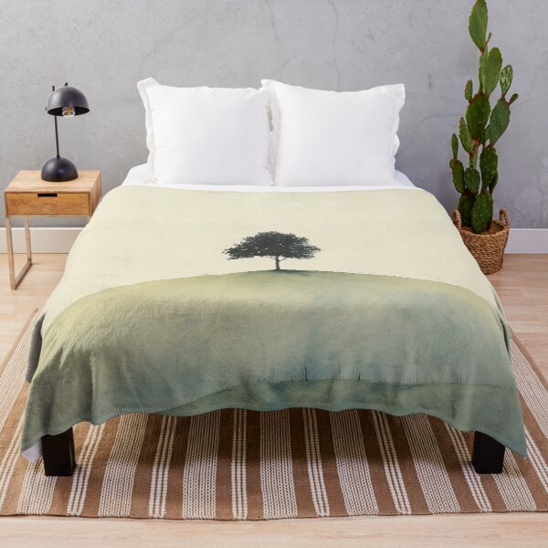 Item preview, Lonely Tree on the Hill - Minimalist Landscape designed and sold by solynneart.