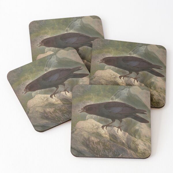 Item preview, Crow Gothic Art Digital Collage designed and sold by SoulscapeStudio.