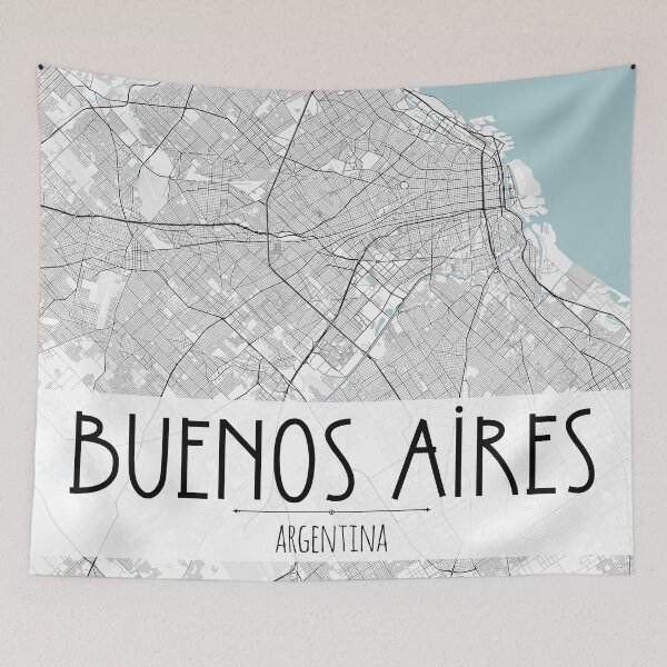 Item preview, Buenos Aires City Map designed and sold by TravelWish.