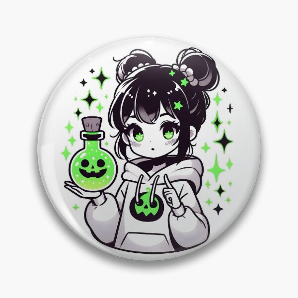 Item preview, Glow Potion Girl – Bangsbun's Halloween Brew designed and sold by bangsbun.