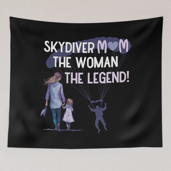 Item preview, Skydiving mom - the women the legend designed and sold by youraircraftart.