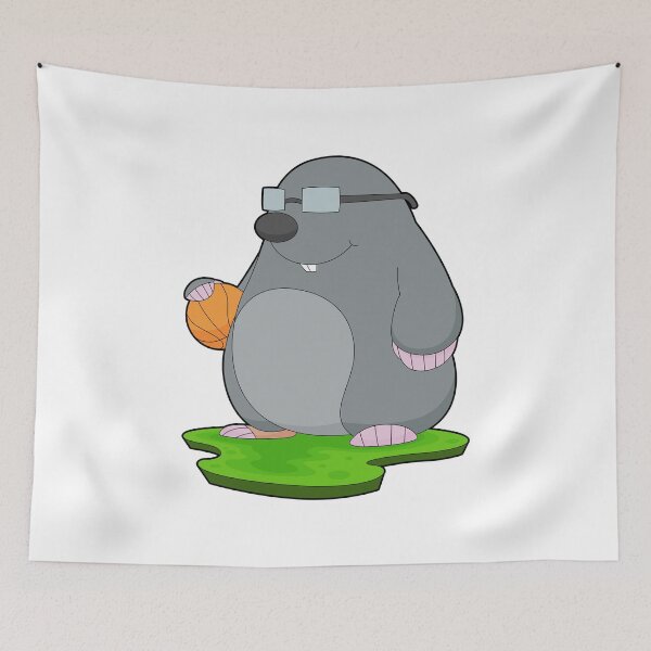 Item preview, Mole Basketball player Basketball designed and sold by Snabdesign84.