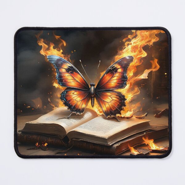 Item preview, Butterfly on a burning old book designed and sold by quasartphil.