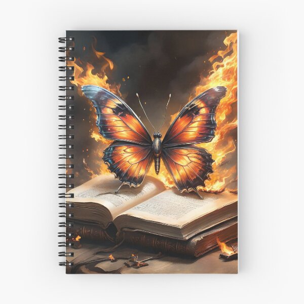 Item preview, Butterfly on a burning old book designed and sold by quasartphil.