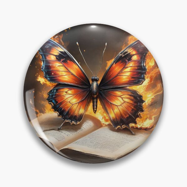 Item preview, Butterfly on a burning old book designed and sold by quasartphil.
