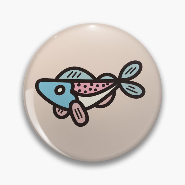 Aperçu de l'œuvre Poisson de la fierté trans créée et vendue par echoforest.