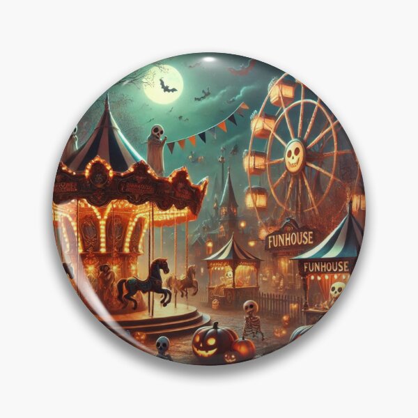 Item preview, Spooky Carnival: A Whimsical Night of Haunted Fun designed and sold by DiverzeDesignz.