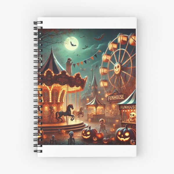 Item preview, Spooky Carnival: A Whimsical Night of Haunted Fun designed and sold by DiverzeDesignz.