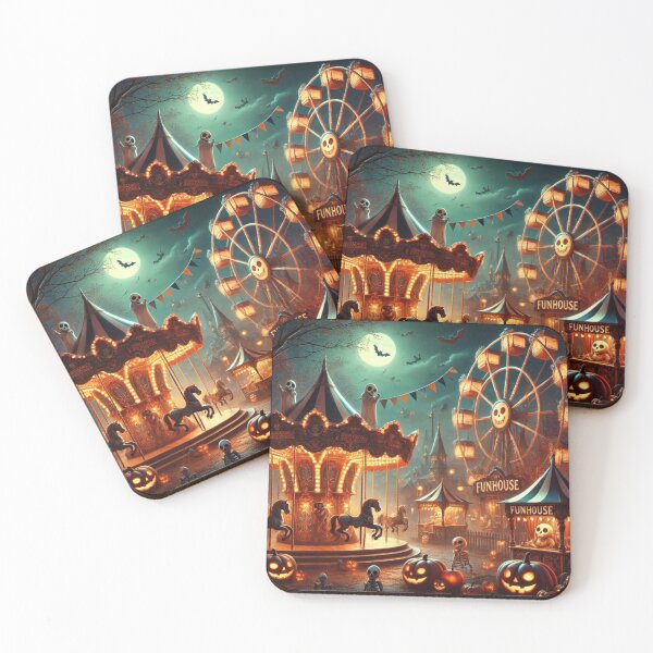Item preview, Spooky Carnival: A Whimsical Night of Haunted Fun designed and sold by DiverzeDesignz.