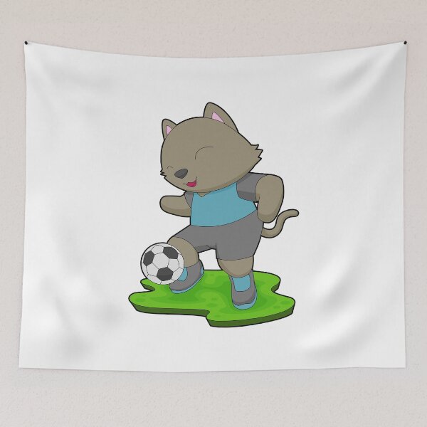 Item preview, Cat Soccer player Soccer designed and sold by Snabdesign84.