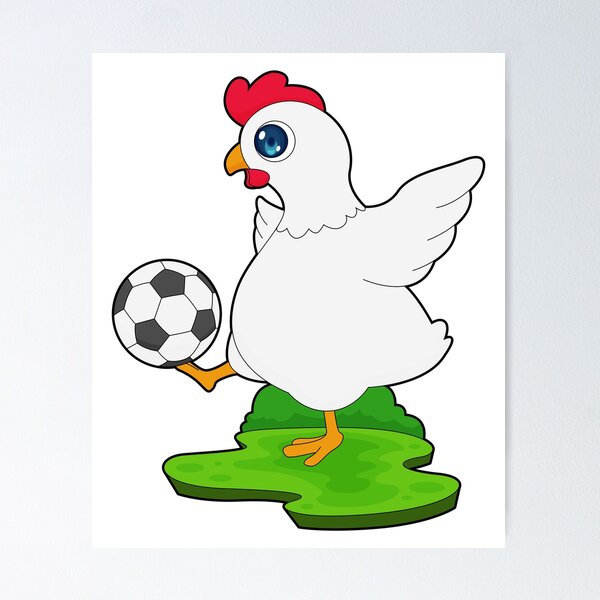 Item preview, Chicken Soccer player Soccer designed and sold by Snabdesign84.