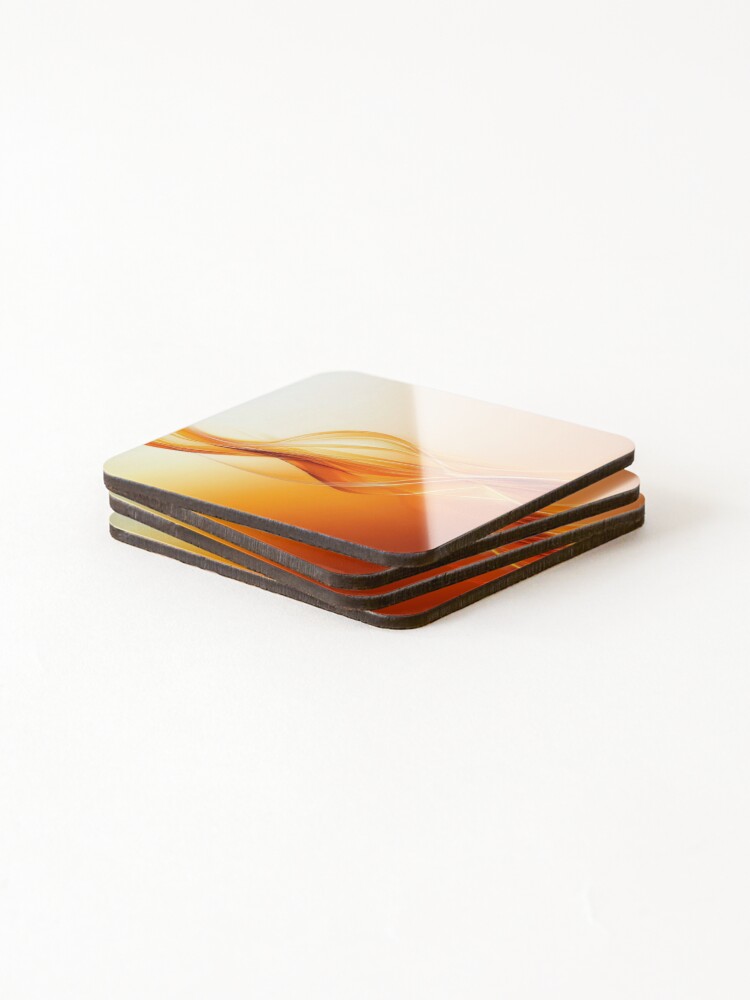 Thumbnail 4 of 5, Coasters (Set of 4), Energetic Wave designed and sold by Visual-Elixir.