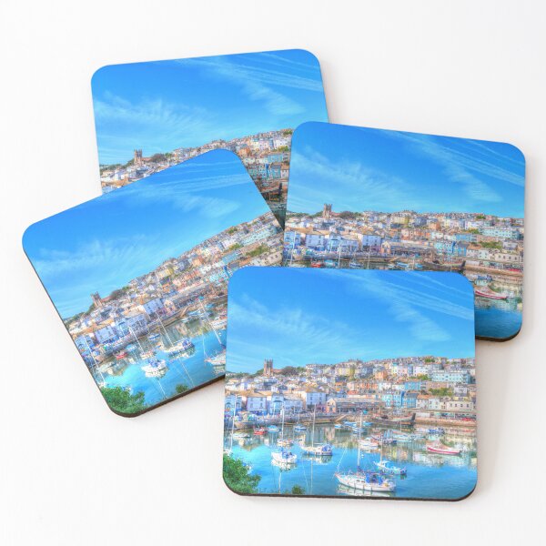 Item preview, Brixham Harbour Devon Bright Colourful Beautiful Fishing Port in England UK designed and sold by acceleratorhams.