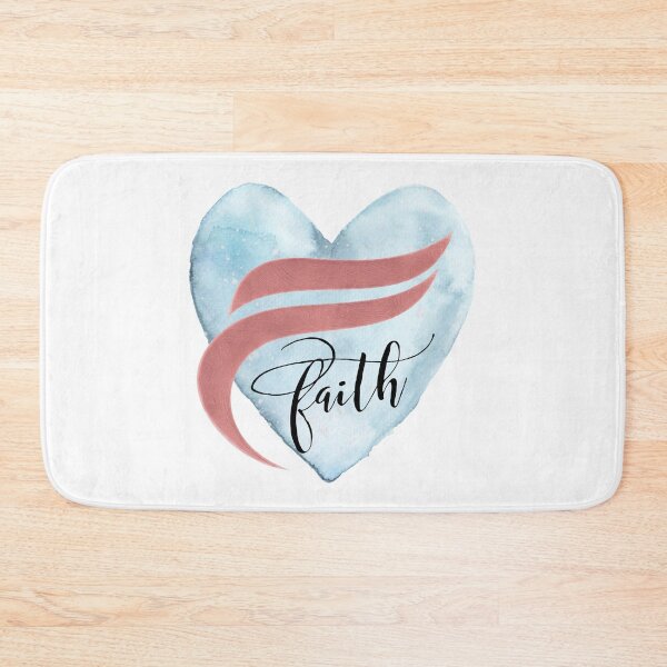 Artikelvorschau, Stilisierte Typografie „Faith“ auf Aquarell-Hintergrund entworfen und verkauft von Our Bible Journey.