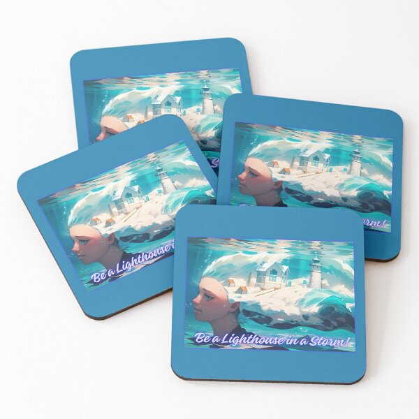 Item preview, Be a Lighthouse in the Storm Sticker - Mermaid Underwater Nubble-Cape Neddick designed and sold by SAMJA-Art.