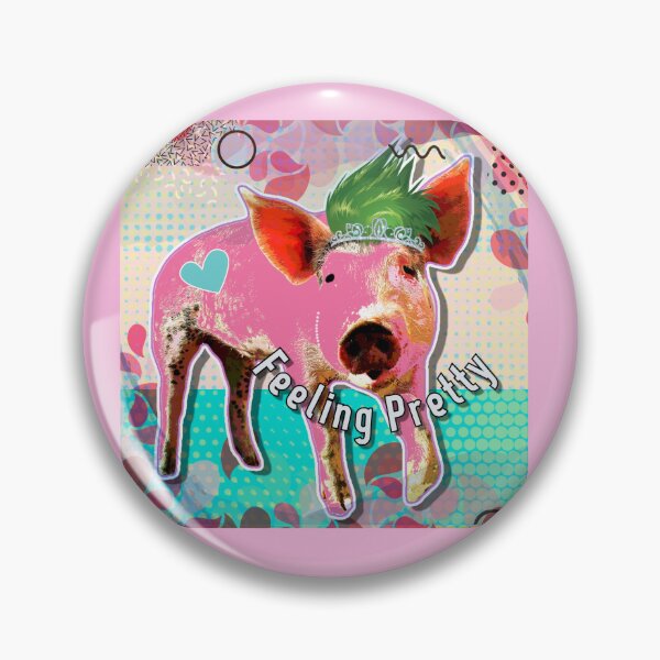 Item preview, Feeling Pretty Pink Pig designed and sold by dpenn.