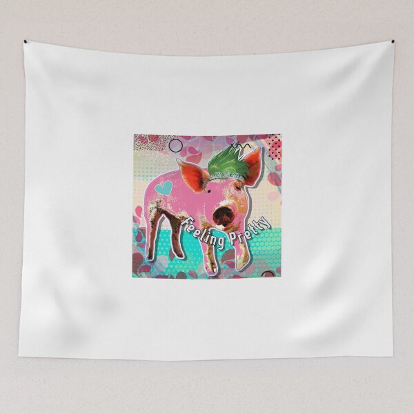 Item preview, Feeling Pretty Pink Pig designed and sold by dpenn.