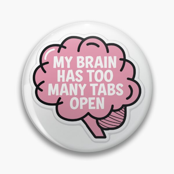 Item preview, Brain Tabs Open Cartoon Design designed and sold by NiftyWrx.