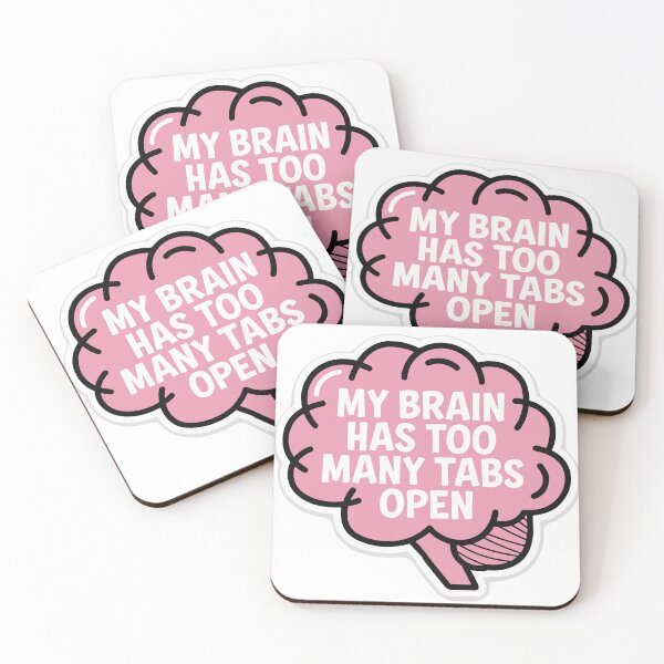Item preview, Brain Tabs Open Cartoon Design designed and sold by NiftyWrx.
