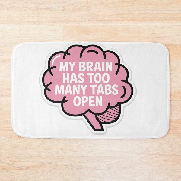 Item preview, Brain Tabs Open Cartoon Design designed and sold by NiftyWrx.