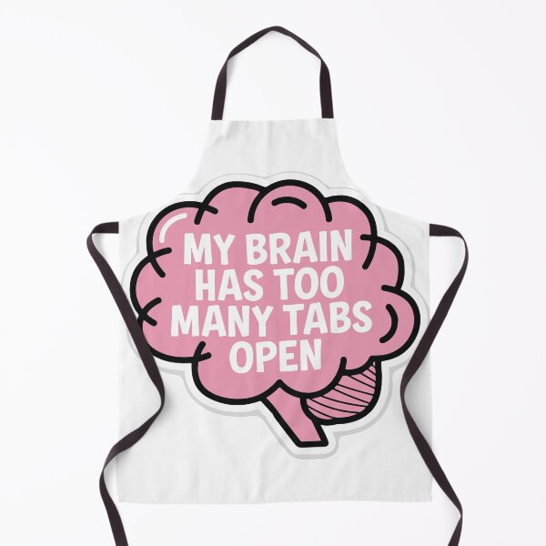 Item preview, Brain Tabs Open Cartoon Design designed and sold by NiftyWrx.