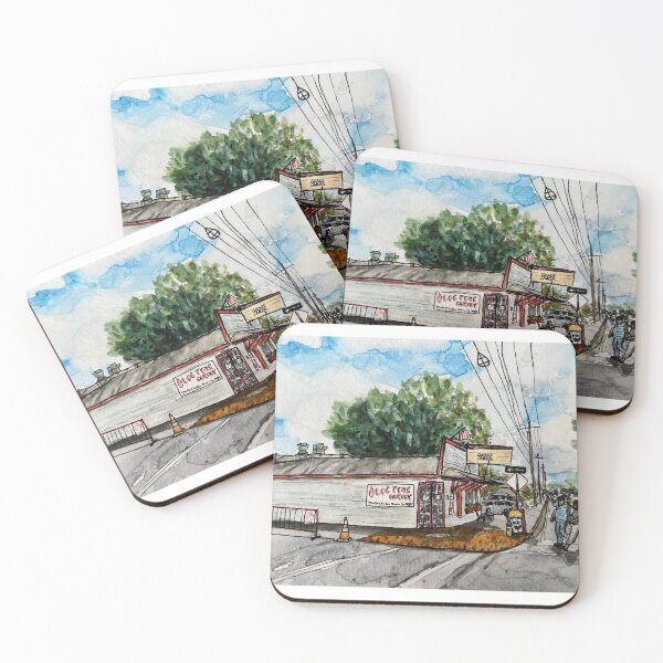 Item preview, Olde Tyme Groceries Watercolor Painting designed and sold by EasyPrints337.