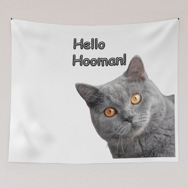 Item preview, Cat hello human designed and sold by MosChan.