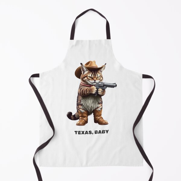 Item preview, cowboy cat with cowboy hat and gun designed and sold by GinnyGi.
