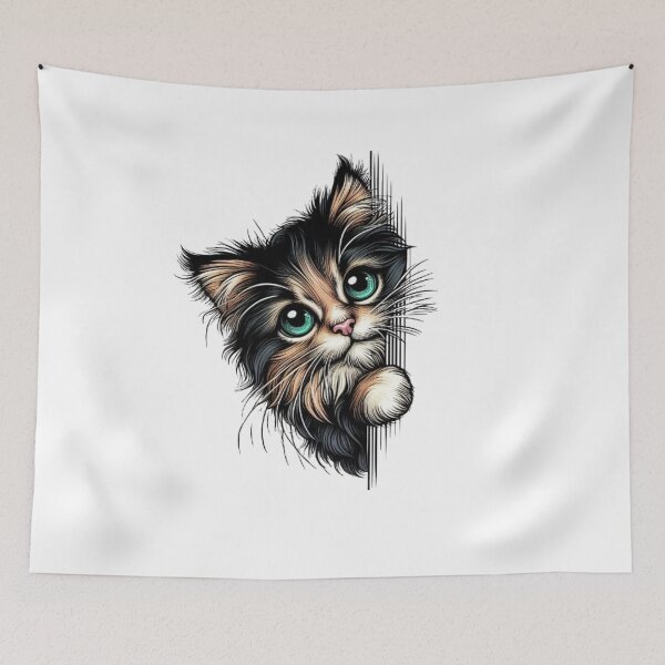 Item preview, "Curious Cat: Touching Expression" designed and sold by CHRIST5000.