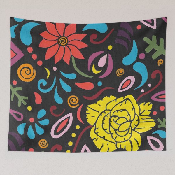 Item preview, Colorful Floral Design designed and sold by Sartoris Art.