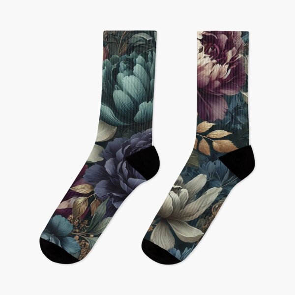 Item preview, Moody Garden of Oversized Florals in Jewel Tones designed and sold by TeslaSt0re.