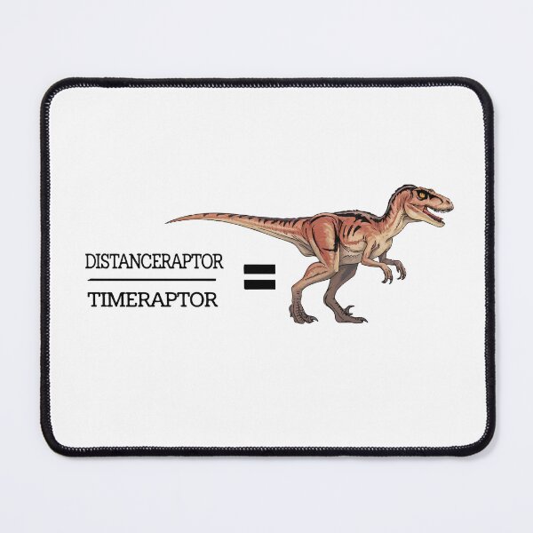 Item preview, Velociraptor Math - Funny Dinosaur Velocity Formula designed and sold by NiftyWrx.