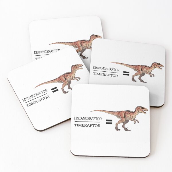 Item preview, Velociraptor Math - Funny Dinosaur Velocity Formula designed and sold by NiftyWrx.