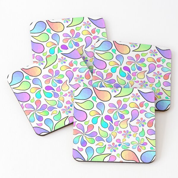 Item preview, Rainbow Boho Flowers designed and sold by Sartoris Art.