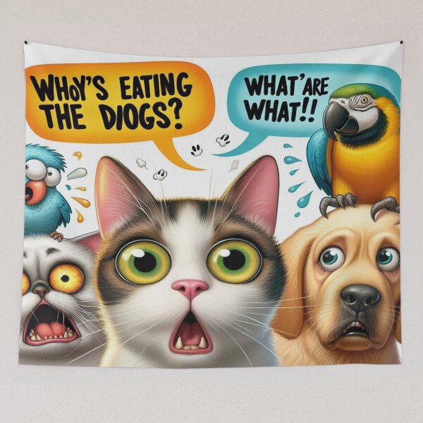 Item preview, Who's Eating The Dogs / Don't Eat My Cats / They Are Eating The Dogs and The Cats designed and sold by Dubione2.