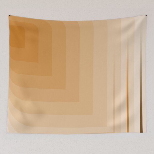 Item preview, Abstract Art Wall Lines Orange designed and sold by OooPstudio.