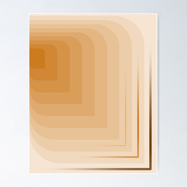 Item preview, Abstract Art Wall Lines Orange designed and sold by OooPstudio.