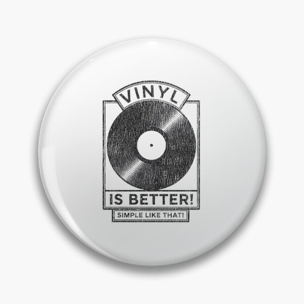 Item preview, "Vinyl is Better!" – Black & White Vinyl Record Design. Real Djs gift. designed and sold by paulo silveira.